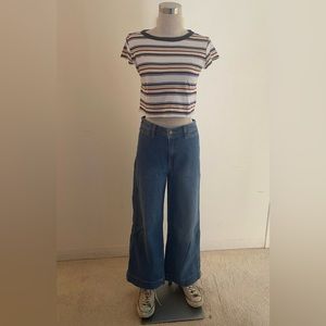 Gap high rise wide leg crop